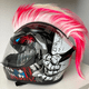thumbnail image 2 of Peluca Punk de Velcro para motocicleta, casco con cabeza de gallo, decoración, cabeza de cóctel, peluca de fibra química, Multicolor, 2 of 4