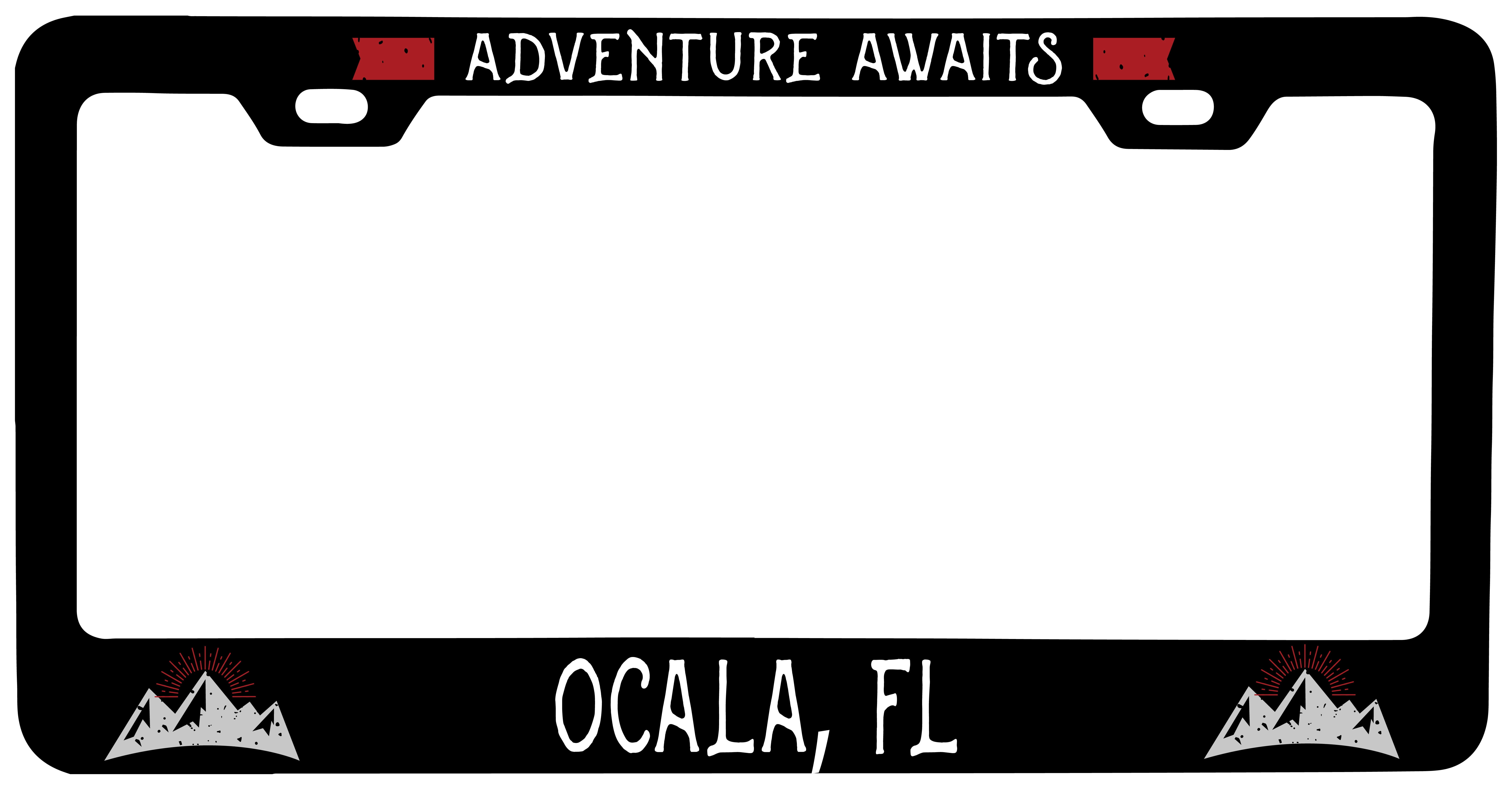 Ocala Florida Vanity Metal License Plate Frame