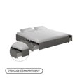 thumbnail image 5 of Atlin Designs Modern King Platform Bed with Storage Drawers in Gray Linen, 5 of 9