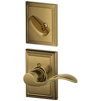 Schlage F59-Acc-Add-Lh Accent Left Handed Single Cylinder Interior Pack - Brass