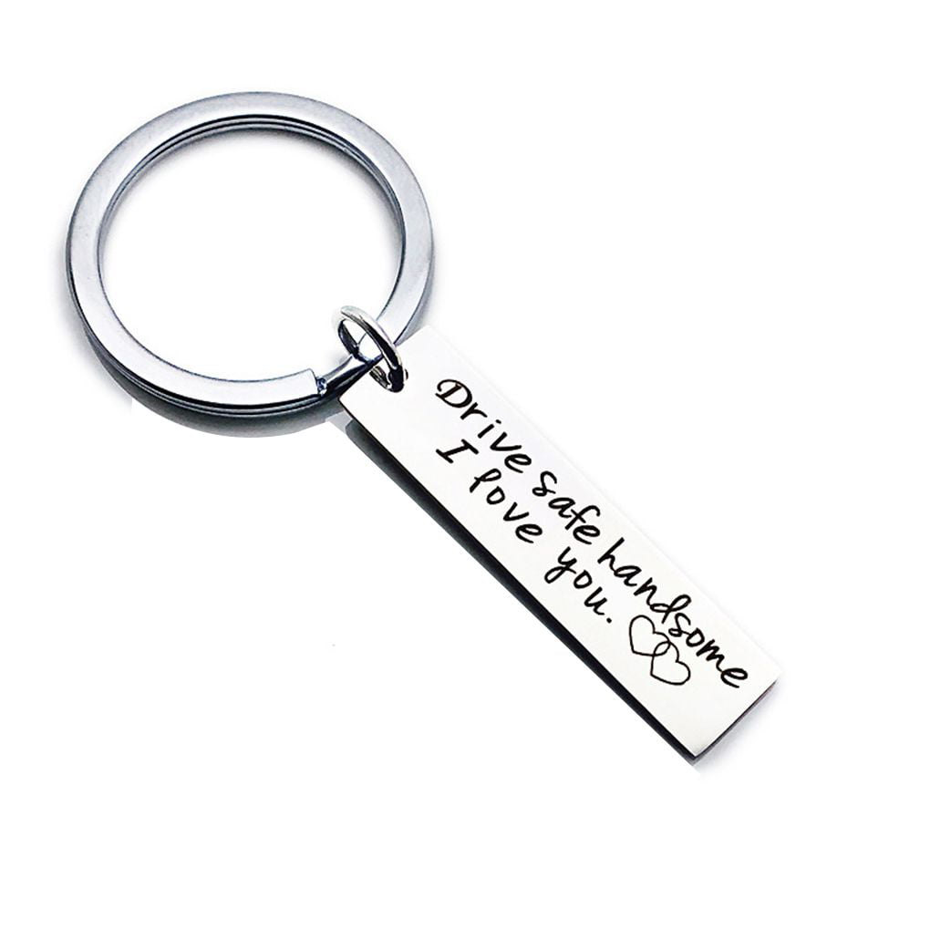 Hot Wing Drive Safe Keychain Gift For Dad Mom Boyfriend Family Key Chain Jewelry 