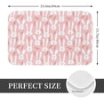 thumbnail image 2 of Gukieu Cute Rabbit Carrot Print Dust-proof Floor Mats, Water-absorbent and Non-slip Flannel Door Mats 16x24in, Home Decoration Suitable for Kitchen, Bathroom, Garage, 2 of 7