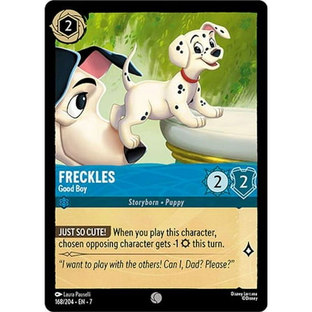 Disney Lorcana Archazia's Island Common Freckles - Good Boy #168