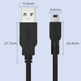 thumbnail image 5 of Trapezoid T Shape Mini USB Charger Cable USB Power Cord Wire 80cm for Efficient Charging and Broad Compatibility, 5 of 7