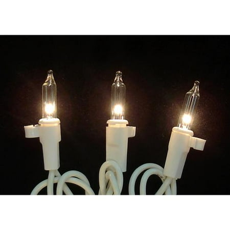 100 Clear Mini Replacement Christmas Lights with Clips for Yard Art Decorations - Walmart.com