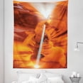 thumbnail image 1 of USA Tapestry, Majestic Scenery Sunbeam Sandstone Antelope Canyon Nature, Fabric Wall Hanging Decor for Bedroom Living Room Dorm, 5 Sizes, Orange Yellow and White, by Ambesonne, 1 of 1