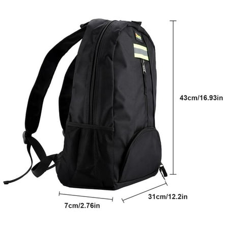 Backpack Tool Bag Tebru Oxford Cloth Fabric Tools Backpack Wear-Resistant Bag for Electrician Plumber Repairman, Electrician Backpack, Tools Backpack ()
