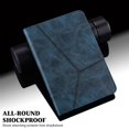 thumbnail image 5 of compatible Samsung Galaxy Tab S9/S9 Fe Embossed Striped Leather Case Blue (GET IT)_Gift Of G, 5 of 5