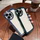 thumbnail image 2 of Simple Cámara Circular Protectora Grandes Olas Chapado Funda Para IPhone 11 12 13 Pro Max 14 Plus, 2 of 4