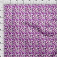 thumbnail image 5 of oneOone Polyester Spandex Fuschia Pink Fabric Abstract Floral Sewing Material Print Fabric By The Yard 56 Inch Wide, 5 of 5
