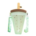 thumbnail image 1 of Cute Watermelon Straw Water Bottle Ice Cream Popsicle Cup With Shoulder Strap, 1 of 5