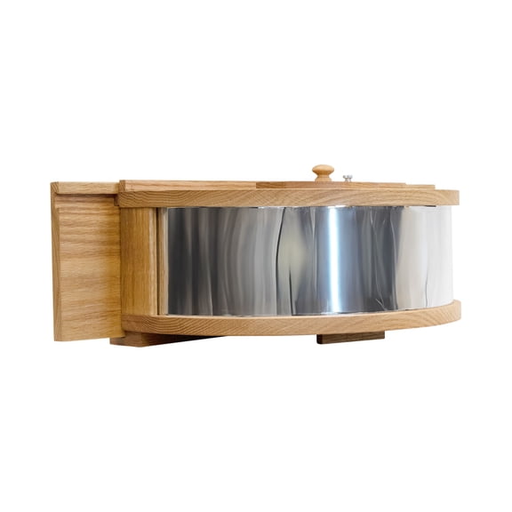 Panoramic In-House Window Bird Feeder with One-Way Mirrored Panel | Easy Fill & Clean from Inside | Plantation Grown Mahogany | Fits 26-36" Windows | Watch Birds Up Close Without Disturbing