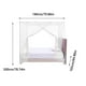 thumbnail image 3 of Mosquitera para cama, dormitorio, cortinas decorativas de apertura lateral, 3 of 7
