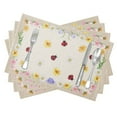 thumbnail image 4 of CNKOO 4Pcs Spring/Summer Cotton Linen Placemats Kitchen Country Style Placemats 13X19In (4Pcs), 4 of 4