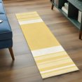 thumbnail image 5 of Vintage Pale Blue Striped Kitchen Runner Rug 2x6 Washable Runners for Hallway Non Slip Farmhouse Modern Stripes Boho Large Area Rug Indoor Carpet for Bathroom Laundry Entryway Bedroom Living Room, 5 of 9