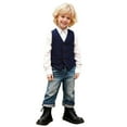 thumbnail image 2 of Tiijoy Toddler Boys Waistcoat Formal Birthday Party Sleeveless Vest for Kids, Sizes 3-4T, 2 of 5