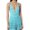 Blue, variant on Women's Swimsuit Cover Ups Halter Deep V-Neck Solid Color Knit Beach Cover Up Dress Sleeveless Top