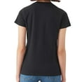 thumbnail image 4 of Womens T Shirts Womens Summer Tops Casual Short Sleeve Tee Shirts Loose Solid Color V Neck Women's T Shirt Short Sleeves Tops for Women, 4 of 5