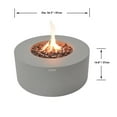 thumbnail image 6 of Modeno Tramore Light Weight Fiber-Concrete Fire Table Propane in Gray, 6 of 6