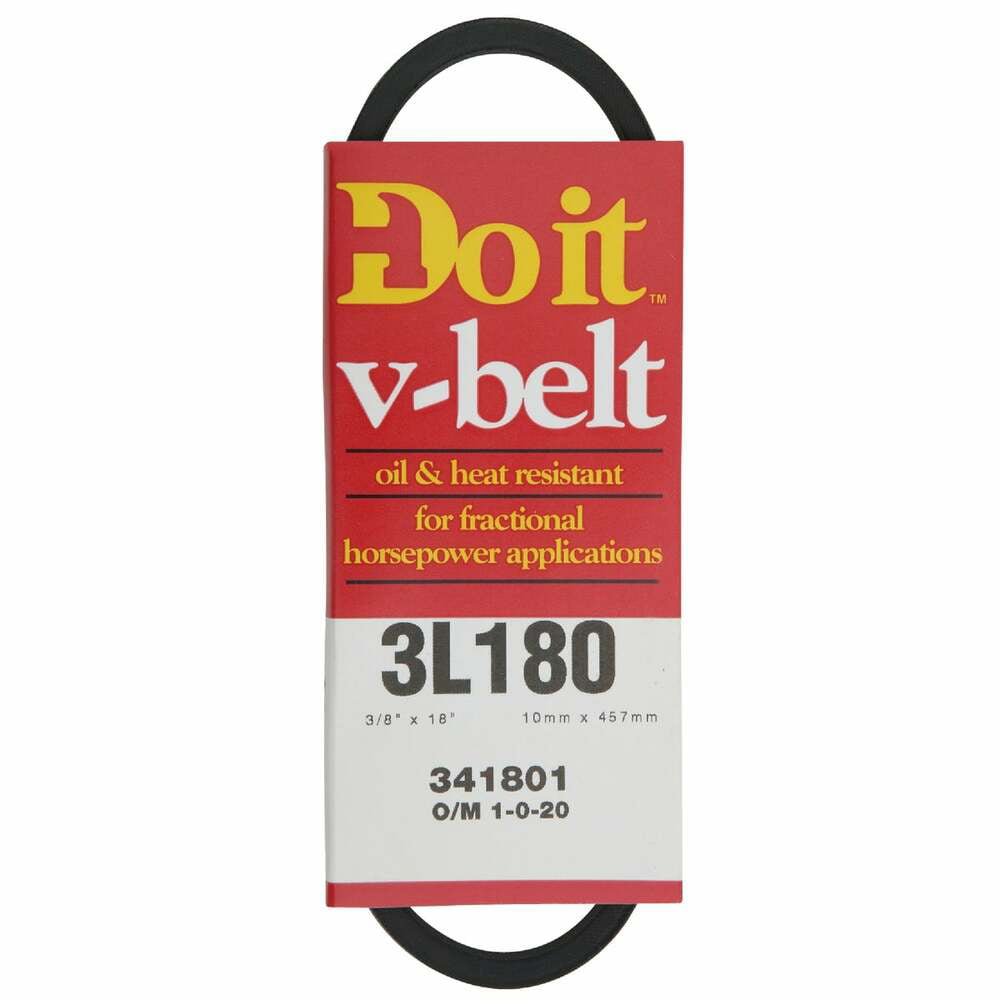 3L180 V-Belt ~ 3/8" X 18" ~ Power Transmission Belt ~ 3/8 x 18 V Ceinture 