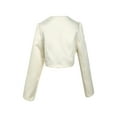 thumbnail image 2 of iEFiEL Kids Girls Long Sleeves Bolero Shrug 3D Flower Decation Shrug for Wedding Party, 2 of 6