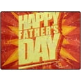 thumbnail image 3 of SKYSONIC Area Rug Pad Happy Fathers Day Typographical Pop-Art Style Nursery Rugs Floor Mat for Kids Playing Room Living Room Bedroom, 63 x 48 inch, 3 of 6