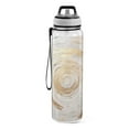 thumbnail image 2 of Circle Marble Sports Water Bottle Portable Travel Mug 32oz BPA Free Leak Proof Straw Transparent Tritan for Gym Yoga Cycling Camping, 2 of 7