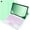 Mint Green, variant on Case with Trackpad Keyboard for Samsung Galaxy Tab A9 Plus 11 inch Model SM-X210/X215/X216/X218 with Smart Touchpad 7 Color Backlit Removable Keyboard Magnetic Case Cover