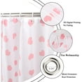 thumbnail image 5 of jafea Valentine''s Day Shower Curtain, Weighted Bottom Romantic Love Theme Pink Little Heart Farmhouse Girly Fabric Bathroom Curtain Home Decor Waterproof Washable with 12 Hooks,72"x72", 5 of 6