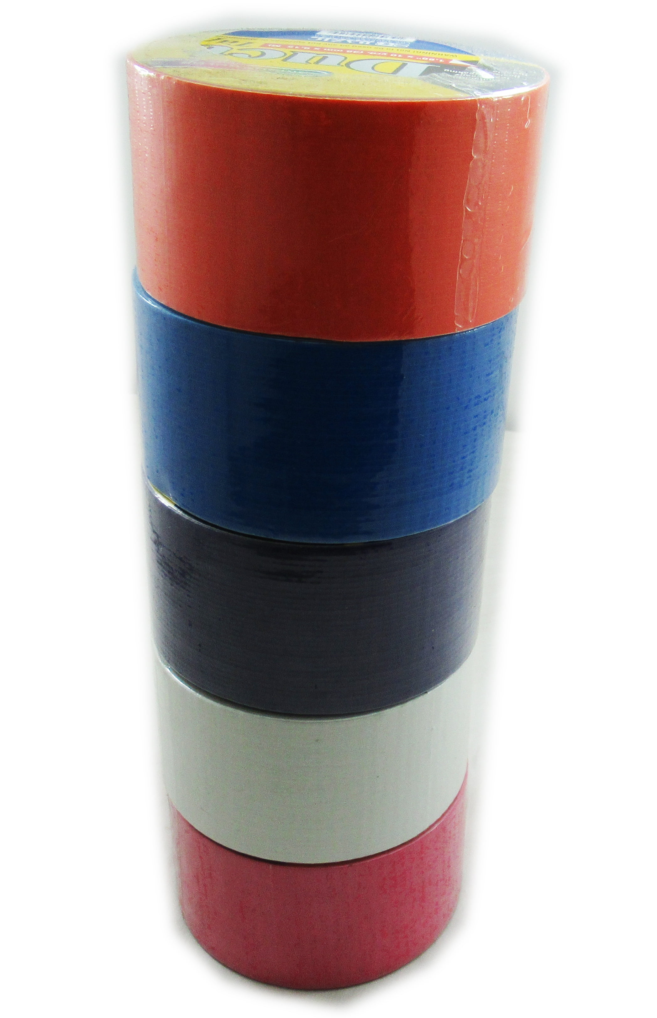 Set of 5 Colored Duct Tape 10 Ft Per Roll Color may Vary Great for