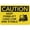 Warning Sign 2, variant on Caution Keep Out Sign 8"x12", Wall Decor for Home Kitchen Farm Garden Garage, Indoor Outdoor Use for Home Business Restricted Area