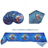 Spiderman-Themed Party Supplies, 20 Plates, 20 Napkins and 1 Tablecloth, Spiderman-Themed Party Decorations