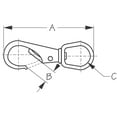 thumbnail image 2 of Sea-Dog 146131-1 Stainless Steel Eye Boat Snap - Size 1 (3-7/8" Gate), 2 of 2