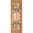 thumbnail image 2 of Unique Loom Outdoor Traditional Collection Area Rug - Royal (2'  x 6' 1" Runner Black Gold Brown/Red), 2 of 9