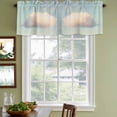 thumbnail image 3 of Vintage Clouds Curtain Valances for Windows, Kitchen Valance Window Treatments Panel 2 Pack, Retro Modern Nature Sky Landscape Rod Pocket Short Curtains for Bathroom Bedroom 60 x 18 Inch, 3 of 8