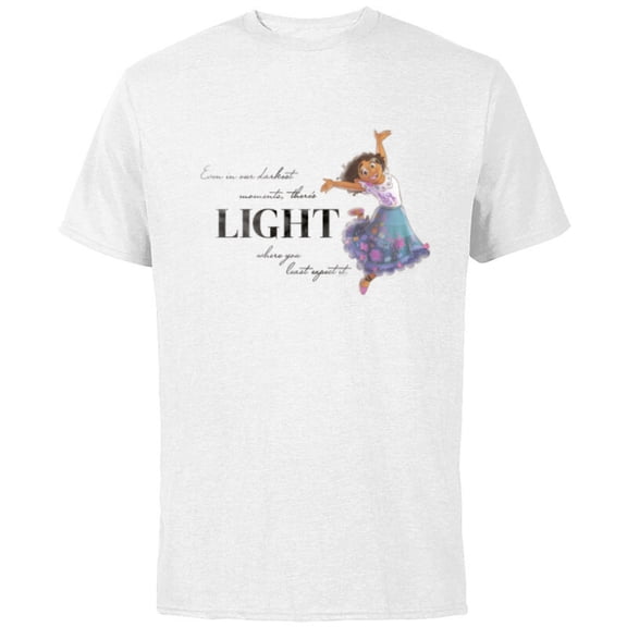 Disney 100 Anniversary Encanto Mirabel D100 Quote Light - Short Sleeve Cotton T-Shirt for Adults - Customized-White