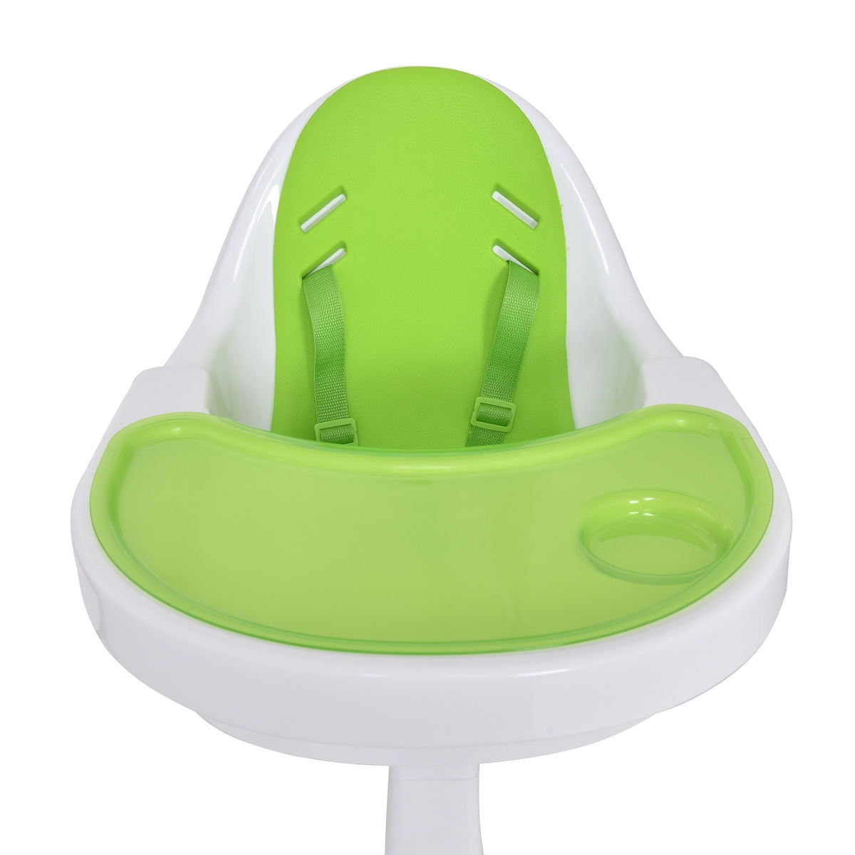 Costway Green Pedestal Baby High Chair Infant Durable Feeding Dining Costway Green Pedestal Baby High Chair Infant Durable Feeding Dining Table Safety Seat Com