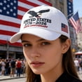 thumbnail image 4 of TOWED22 250 Anniversary USA Hat, America 250th Anniversary USA Hat Eagle Printed Patriotic Hats Adjustable Baseball Cap B, 4 of 6