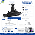 thumbnail image 6 of Car Seat Back Storage Table,Auto Tray Mount,Phone and Laptop Stand,Multifunctional,Adjustable,for Adults&Kids,Black, 6 of 16