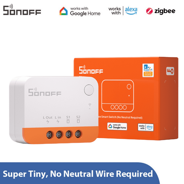 SONOFF ZBMINIL2 Zigbee Smart Light Switch,Works with Alexa, SmartThings Hub, Google Home,No neutral required Light Switch 1Pack