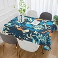 thumbnail image 4 of SKYSONIC 60"x120" Square Tablecloth with Colorful Summer Rain Forest Nature Prints, Anti-Wrinkle and Smooth Table Cloth for Kitchen/Home Party Decoration, 4 of 7