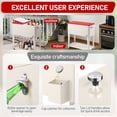 thumbnail image 2 of Ktaxon 80 Qt Rolling Ice Chest Cooler Cart Outdoor Trolley with Storage Shelf, Bottle Opener & Cap Collector for 48 Hour Cold Drinks,Red & White, 2 of 9