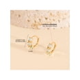 thumbnail image 5 of 14k Gold Opal Pronged 7mm Baby / Toddler / Kids Earrings Hoop, 5 of 7