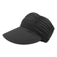 thumbnail image 2 of Lumistal Sun Hats for Women Wide Brim UV Protection Sun Visor Hats UPF50+ Lightweight Foldable Ponytail Sports Cap Sun Hat Summer Beach Packable Visor Dark Gray One Size, 2 of 6
