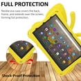 thumbnail image 5 of ELEHOLD Cute Kids Case for Amazon Fire Max 11 13th Generation Kids Friendly EVA Butterfly Wings Kickstand Heavy Duty Rugged Shockproof Protective Case for Fire Max 11 - Yellow, 5 of 7