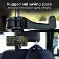 thumbnail image 5 of Car Seat Hooks for Purses and Bags with Phone Holder, Universal Car Headrest Hanger Hook with Lock, 360° Rotating Headrest Hooks, 2in Car Headrest Hoo, 5 of 5