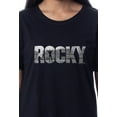 thumbnail image 2 of Rocky Womens' Balboa Movie Film Title Logo Nightgown Sleep Pajama Shirt, 2 of 5