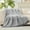 Heather Gray, variant on Amelie Home Reversible Soft Knit Throw – Plush Feather Yarn Blanket for Couch, Plaid Ivory 50"x60"