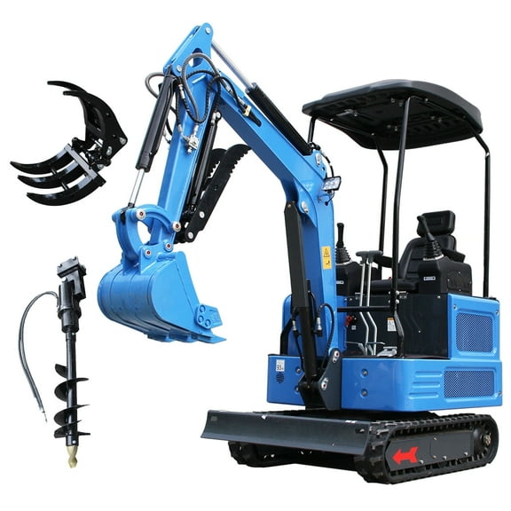 DigMaster  1.8 Ton Mini Excavator Kubota Diesel Engine 2800LBS Dig Force for Home Garden Digging Trenches Landscaping & Construction EPA Certified