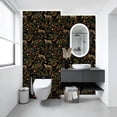 thumbnail image 4 of Boho Peel and Stick Wallpaper Leopard Tropical Birds Fruit Tree Black Wall Mural 17.7in x 9.8ft Self Adhesive Removable Wall Paper Renter Friendly Wallpaper for Bedroom Kitchen Farm, 4 of 8